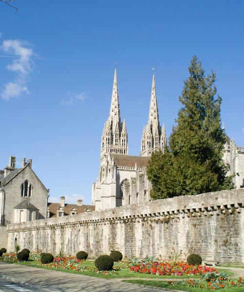 Een mooi uitzicht op Quimper