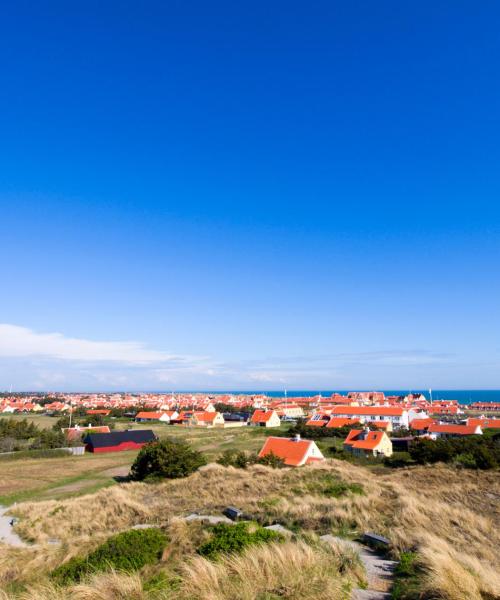 Kaunis näkymä kaupunkiin Skagen