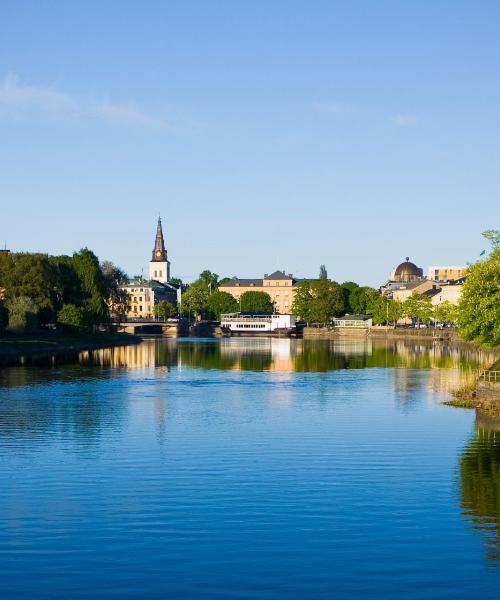 Krásný pohled na město Karlstad