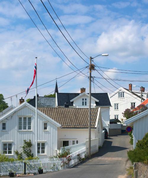 Krásný pohled na město Grimstad