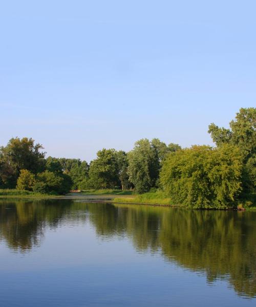 Gražus vietovės Glen Ellyn vaizdas