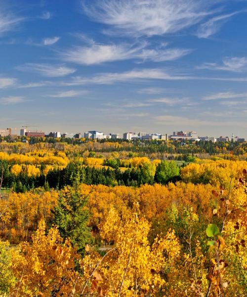 Красивый вид города Шервуд Парк