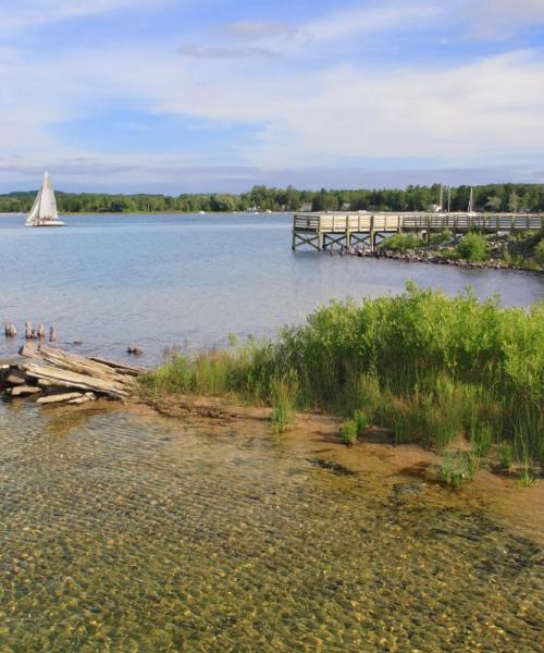 Krásny pohľad na mesto Bay City