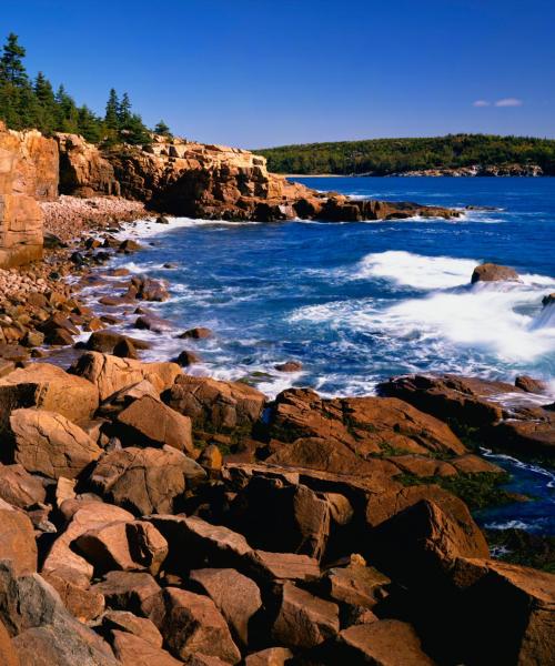 A beautiful view of Bar Harbor.