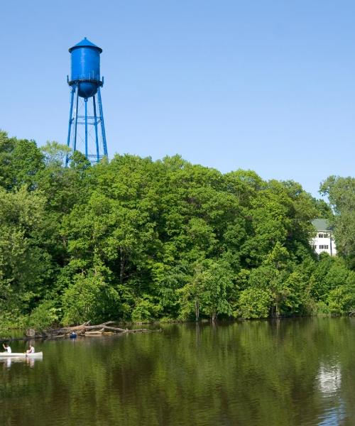 Красивый вид города Okemos