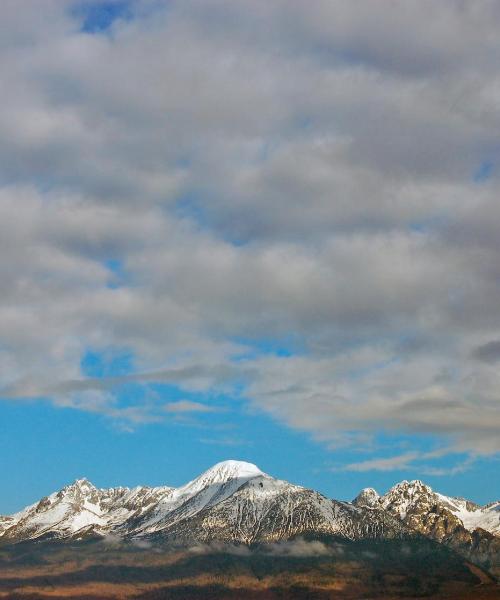 A beautiful view of Poprad serviced by Poprad-Tatry Airport.