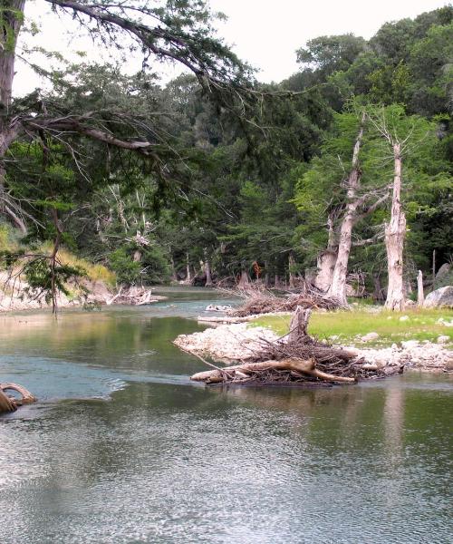 Čudovit pogled na mesto New Braunfels