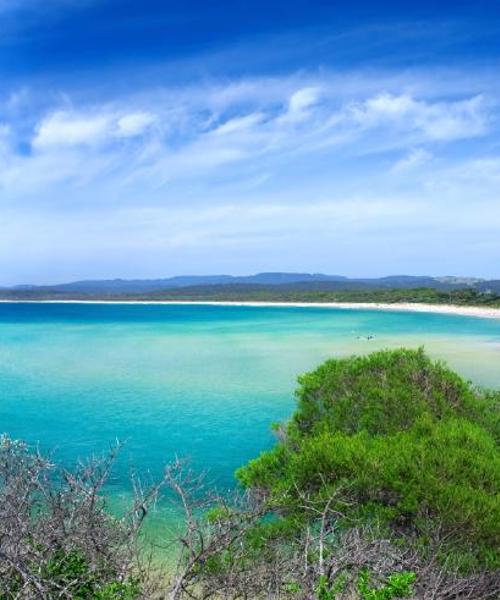 A beautiful view of Merimbula serviced by Merimbula Airport.