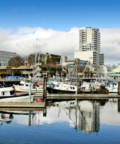 Krásný pohled na město Nanaimo