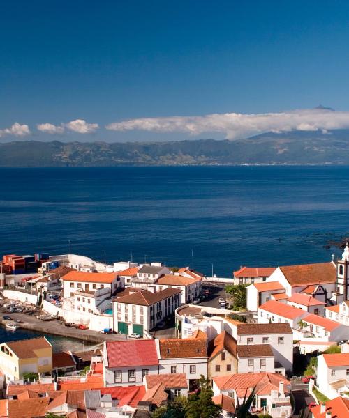 A beautiful view of Velas serviced by Sao Jorge Airport