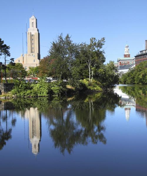 Krásny pohľad na mesto Pawtucket