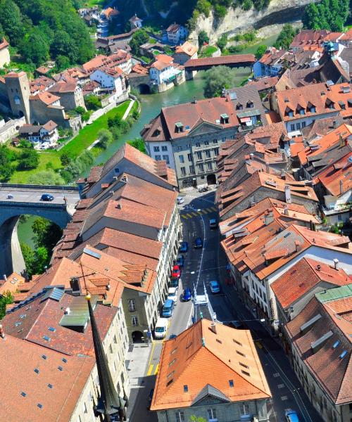 Uma linda vista de: Fribourg