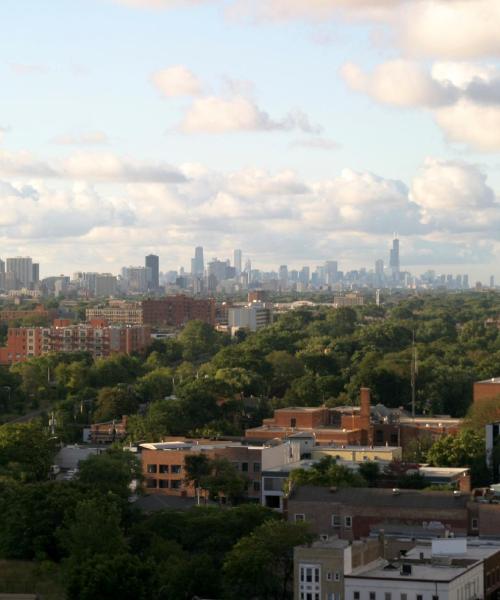 Una hermosa vista de North Chicago