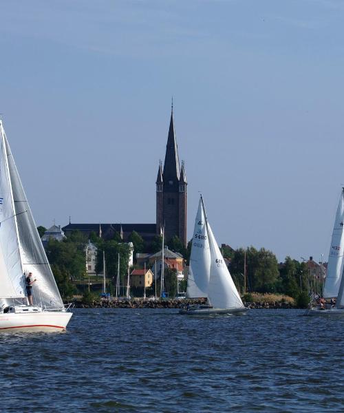 Krásný pohled na město Mariestad