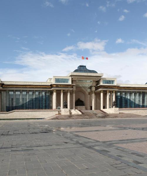 A beautiful view of Ulaanbaatar serviced by Chinggis Khaan International Airport