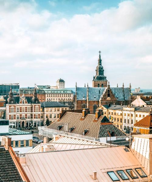 Een mooi uitzicht op Kristianstad