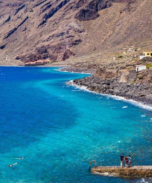 A beautiful view of Valverde serviced by El Hierro Airport