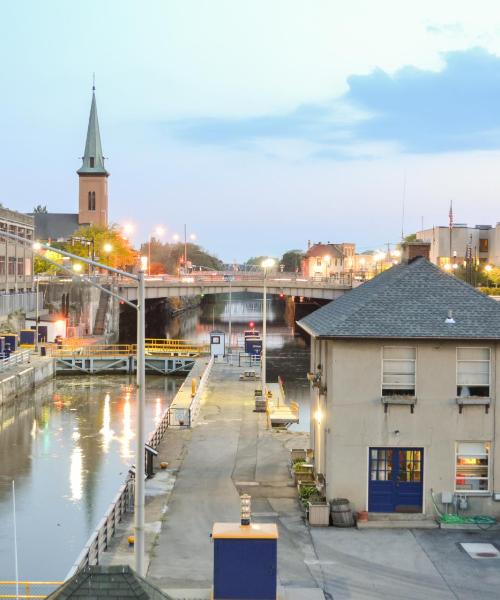 Una bonita panorámica de Lockport