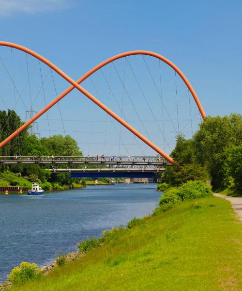 Krásný pohled na město Gelsenkirchen