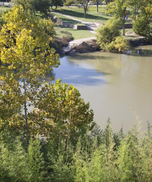 Una bonita panorámica de Bastrop