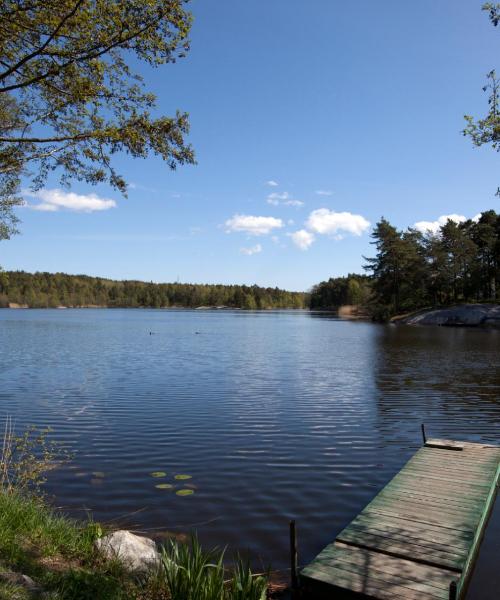 Kaunis näkymä kaupunkiin Haninge