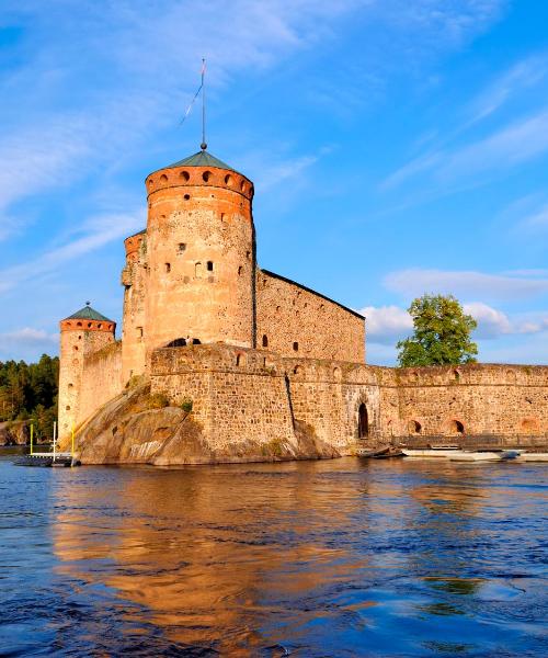 Piękny widok na miasto Savonlinna