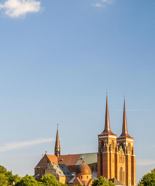 Krásny pohľad na mesto Roskilde