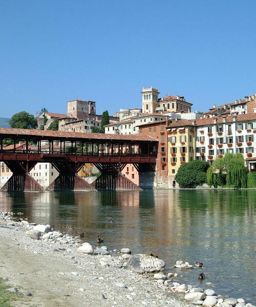 Čudovit pogled na mesto Bassano del Grappa