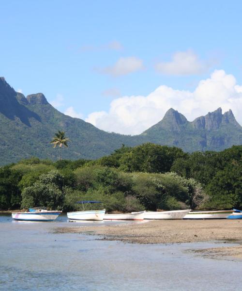 Uma bela vista de Le Morne
