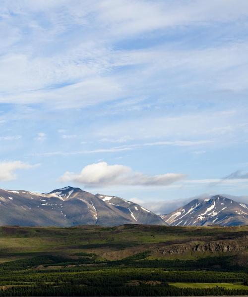 Una bonita panorámica de Egilsstadir