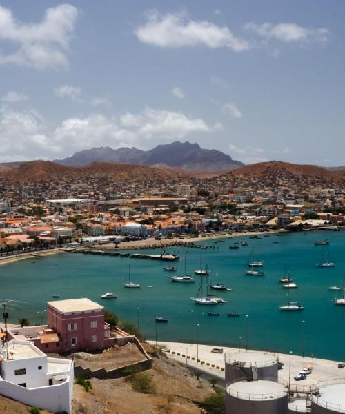 A beautiful view of Mindelo.