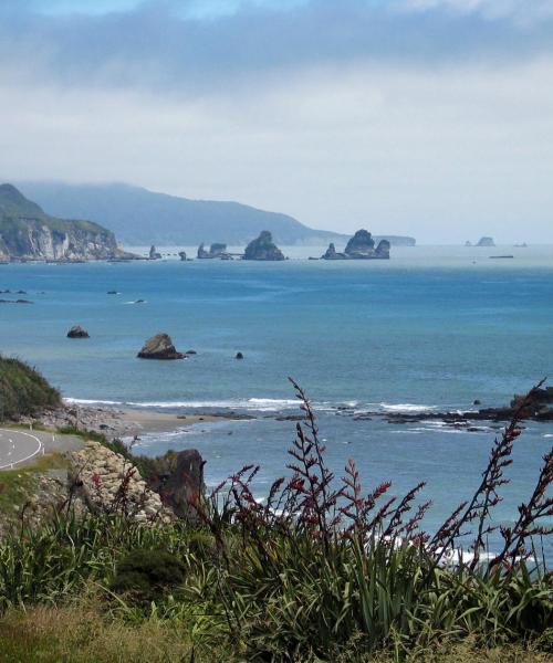 Piękny widok na miasto Greymouth