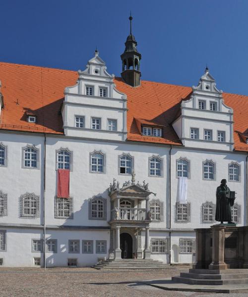 Krásny pohľad na mesto Lutherstadt Wittenberg