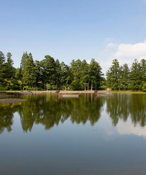 Krásny pohľad na mesto Ichinoseki