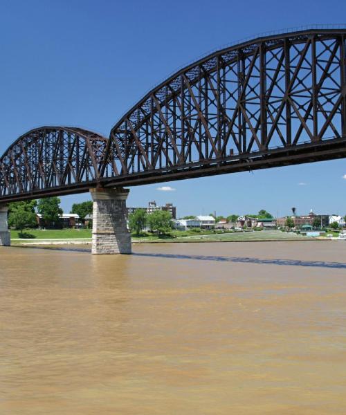 Krásný pohled na město Evansville