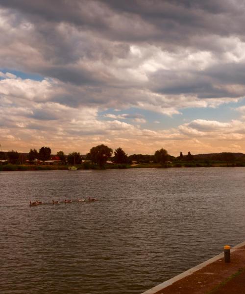 Krásný pohled na město Basse-Yutz
