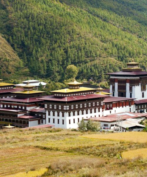 Vedere frumoasă la Thimphu