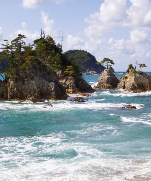 Ein schöner Blick auf Tottori