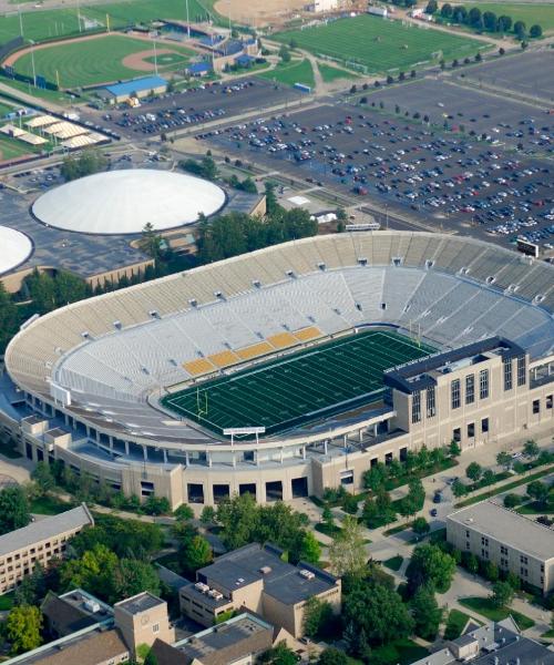 Ein schöner Blick auf South Bend