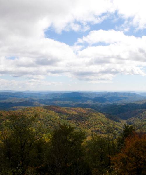 Čudovit pogled na mesto Boone