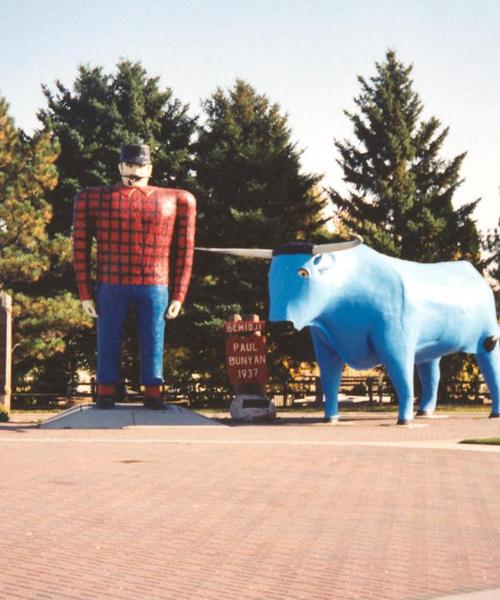 Krásny pohľad na mesto Bemidji