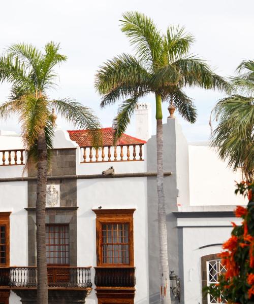 A beautiful view of Santa Cruz de la Palma serviced by La Palma Airport.