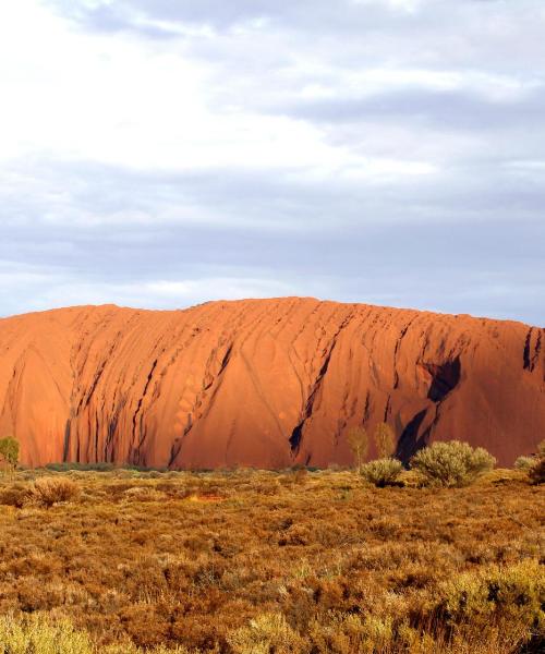 A beautiful view of Ayers Rock serviced by Ayers Rock Airport