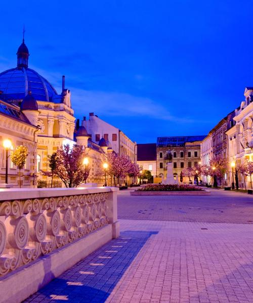 Красивый вид города Мишкольц