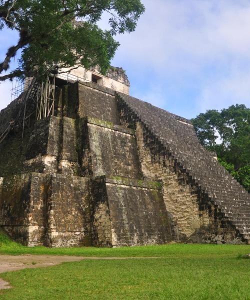 Gražus vietovės Floresas vaizdas, netoliese įsikūręs Mundo Maya tarptautinis oro uostas