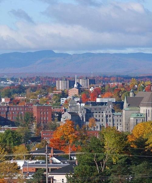 Sherbrooke şehrinden güzel bir manzara