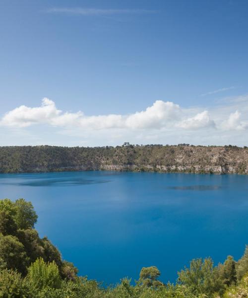 Una bonita panorámica de Mount Gambier