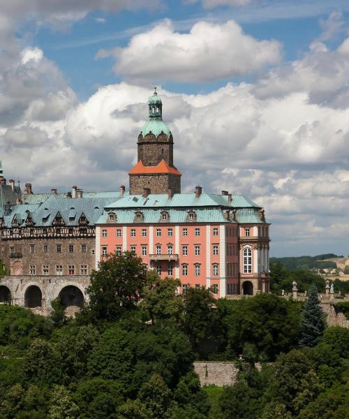 Piękny widok na miasto Wałbrzych