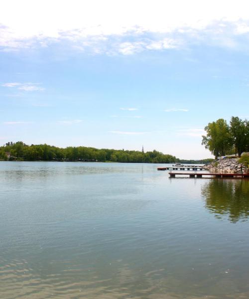 Linna Saint-Jean-sur-Richelieu kaunis vaade