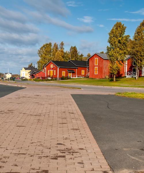 Kaunis näkymä kaupunkiin Kemi